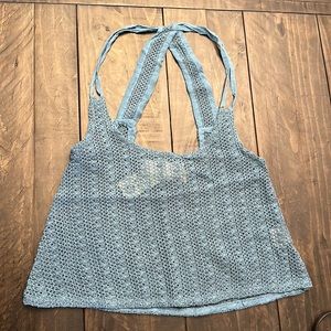 Lagaci crochet boho tank top